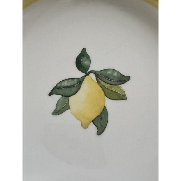 Set of 3 Vintage Villeroy & Boch Rimmed Bowls LEMONS Cereal Soup GERMANY Made - Picture 4 of 10